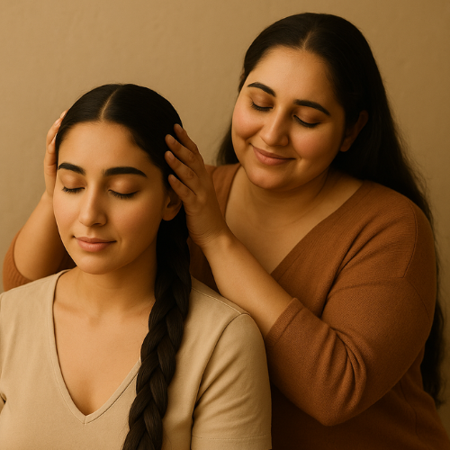 Coconut Oil jar with embossed floral backdrop